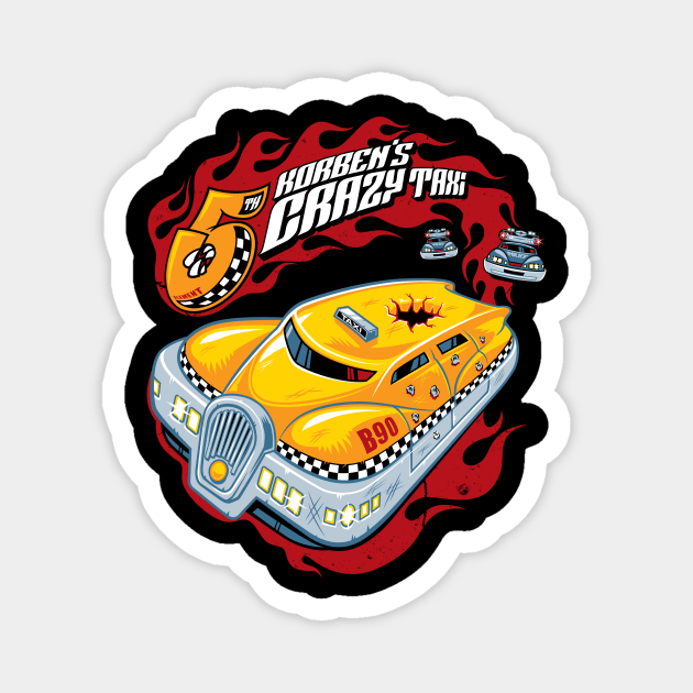 Korben's Crazy Taxi Magnet by Nemons