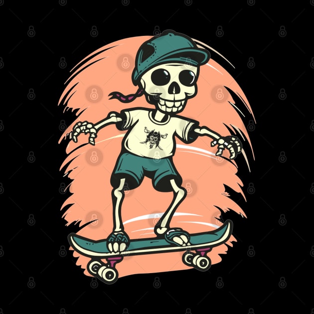 preppy skeleton by AlephArt