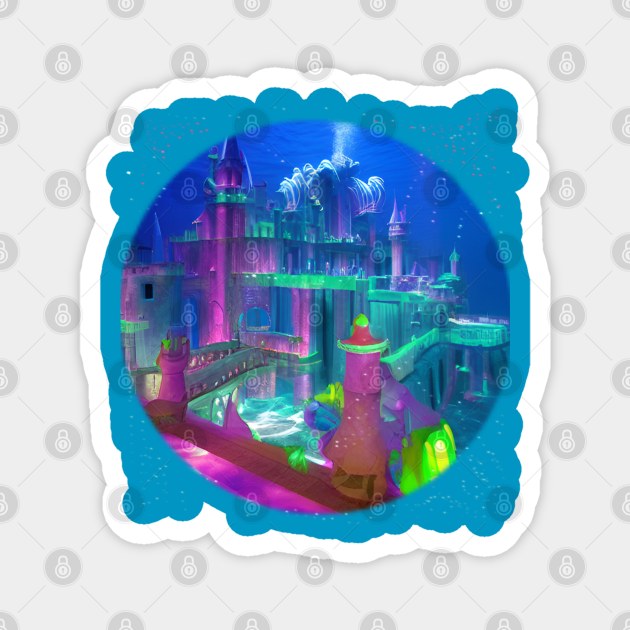 Underwater mystical Atlantis Magnet by sailorsam1805