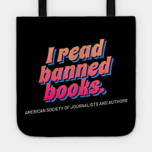 I Read Banned Books / Vintage Book Lover Geek Gift Retro Wave Tote