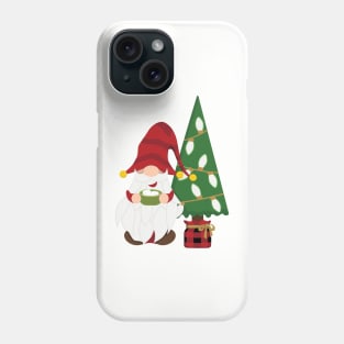 Christmas Gnome with Hot Chocolate Phone Case