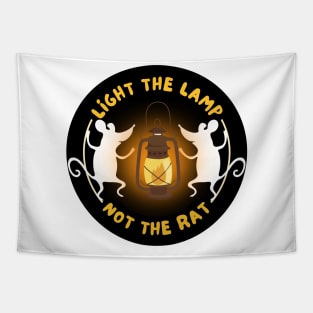 Light The Lamp redbubble not the rat Tapestry