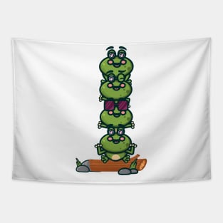 The Tiki Aloha Frog Tapestry