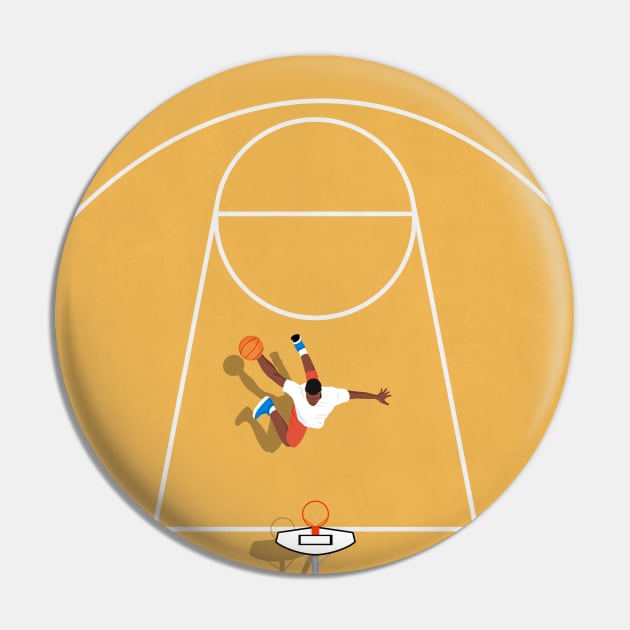 Shooting Hoops | Basketball Artwork Pin by From Above