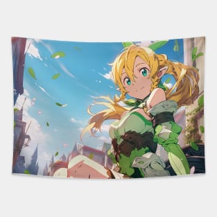 leafa chill in town Tapestry