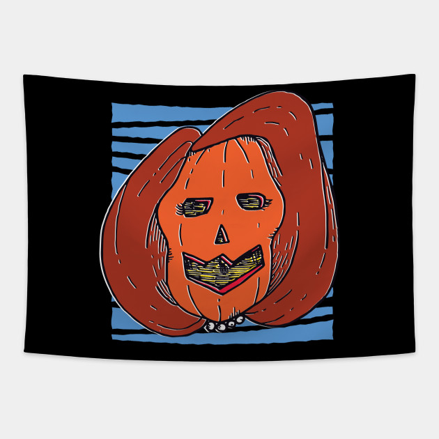 Nancy Pelosi Comedy Halloween Pumpkin Halloween Tapestry Teepublic