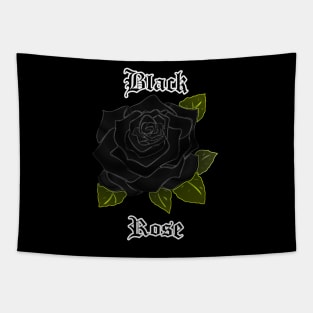 Drawn Black Rose – Gothic flower Tapestry