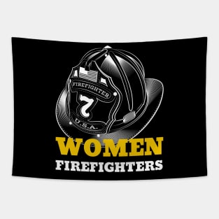 WOMEN FIREFIGHTERS Empowering Woman Tapestry