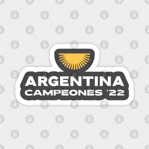 Argentina Soccer/ Futbol FIFA World Cup Qatar 2022 Magnet by GaroStudioFL