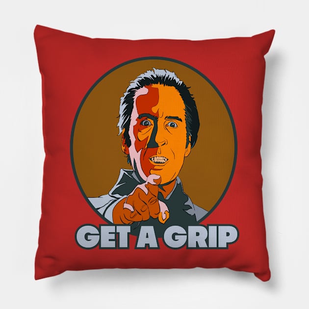 Get a Grip Dracula Pillow by The Rockies