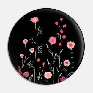 Plymouth Flowers Pin