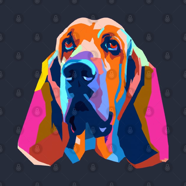 Bloodhound Pop Art - Dog Lover Gifts by PawPopArt