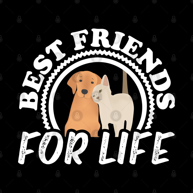 Funny Dogs Best Friends For Life  Mom Dad by Caskara