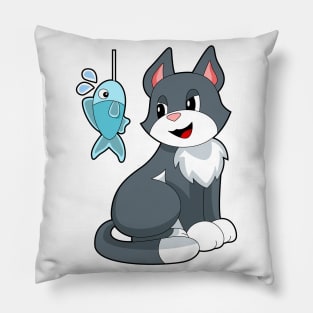 Cat Bait Fish Pillow