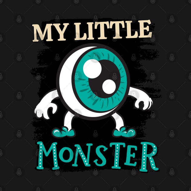 My Little Eye Monster Funny cute Scary ghost Halloween cute scary little ghost by BoogieCreates