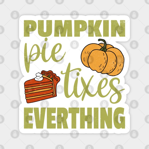 Pumpkin Pie Tixes Everything Magnet by MZeeDesigns