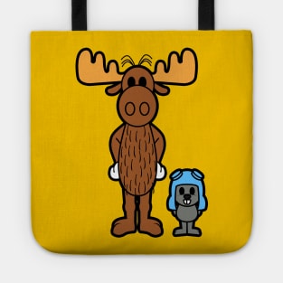 Cute Rocky and Bullwinkle Tote