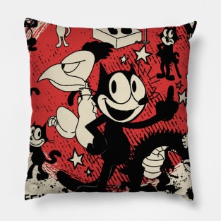 Felix the cat fan Pillow