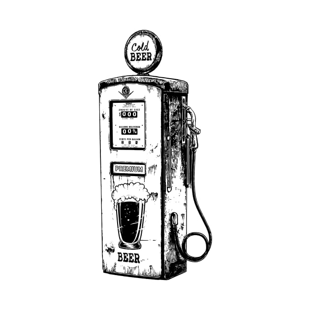 Cold Beer-Gas Pump-Fuel-Gasoline-Humor-Joke by StabbedHeart