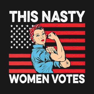 This Nasty Women Votes American Flag Vintage T-Shirt