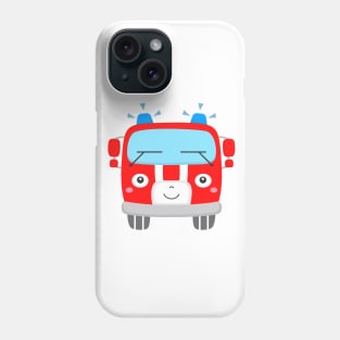 Cute Kids Fire Truck Phone Case