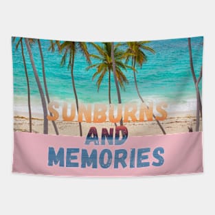 Palm Tree SUNBURNS AND MEMORIES Tapestry