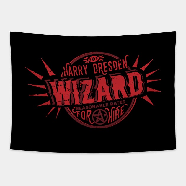 Wizard for Hire Tapestry by Shapooda