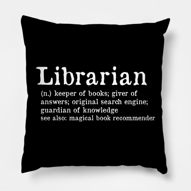 Librarian definition Pillow by Nataliatcha23