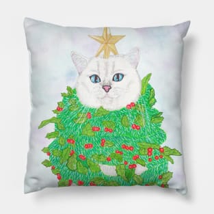 CHRISTMAS CAT Pillow