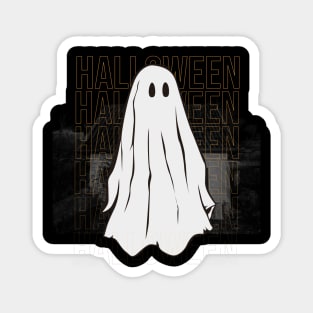 Cute Ghost Creepy House Halloween Magnet