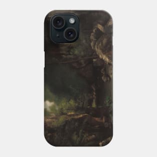 The Valley of Les Puits-Noir by Gustave Courbet Phone Case