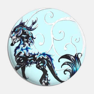 Black and Blue Kirin Pin