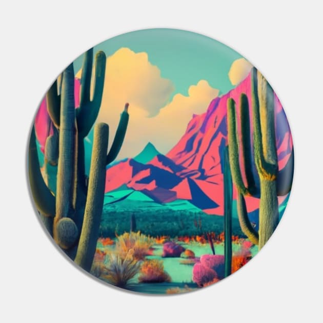 Abstract Desert Landscape Pin by Roseyasmine