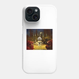 Gazebo Behind Fountains Phone Case