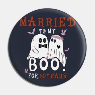 Funny 60th Wedding Anniversary October 60th Anniversary Pin