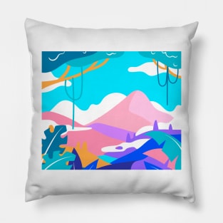 skiing in the mountain Pillow