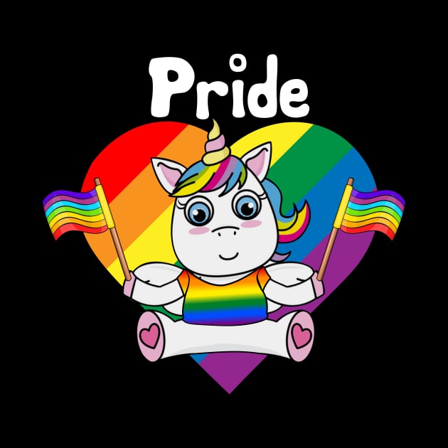 Pride Unicorn LGBT Flag Gay Pride Awareness by Terryeare