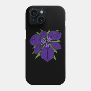 Purple Iris Flower Phone Case