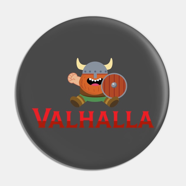 Valhalla Viking Pin by Nik Afia designs