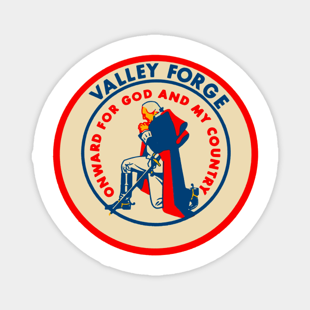 Vintage Style Valley Forge Design Magnet by zsonn