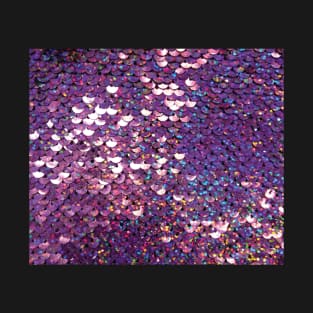 Photographic Image of Purple Sequins T-Shirt