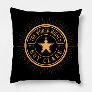 Guy Clark 1941 2016 Music D30 Pillow