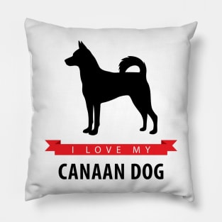 I Love My Canaan Dog Pillow