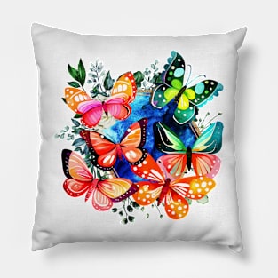 A Kaleidoscope Of Butterflies Pillow