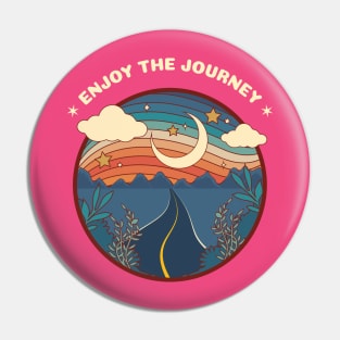 Enjoy the journey Flower child hippy Pin