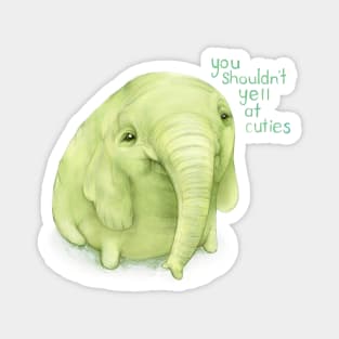 Tree Trunks quote: You shouldn't yell at cuties (Adventure Time fan art) Magnet