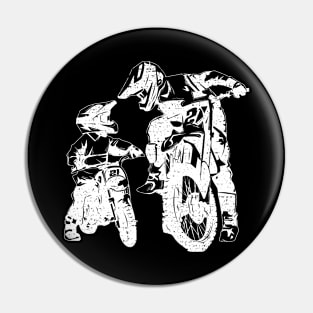 Dirt Bike Dad Motocross Motorcycle Biker Father Kids Gift Pin