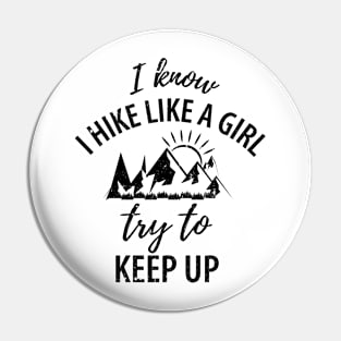 Mountains Hiking Pin