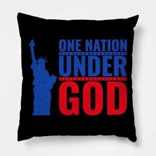 USA Nation Under God Design Pillow