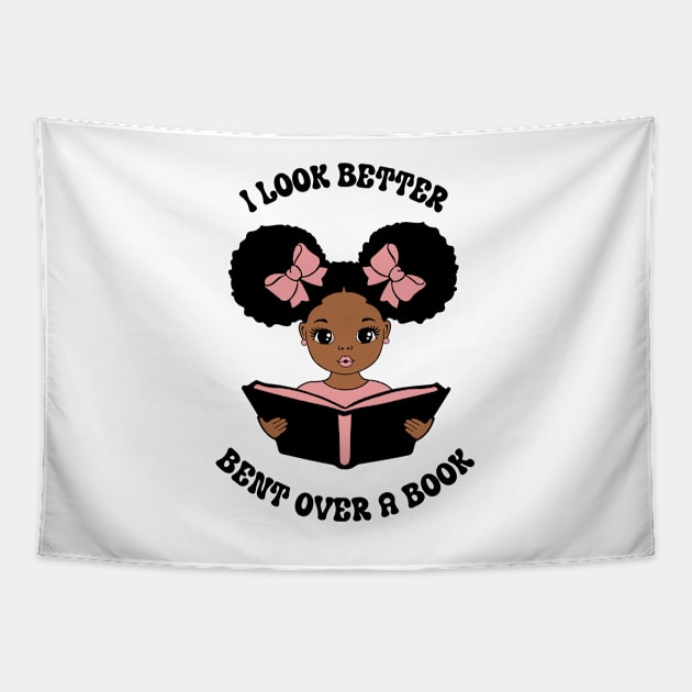 I Look Better Bent Over a Book Tapestry by ZiaZiaShop